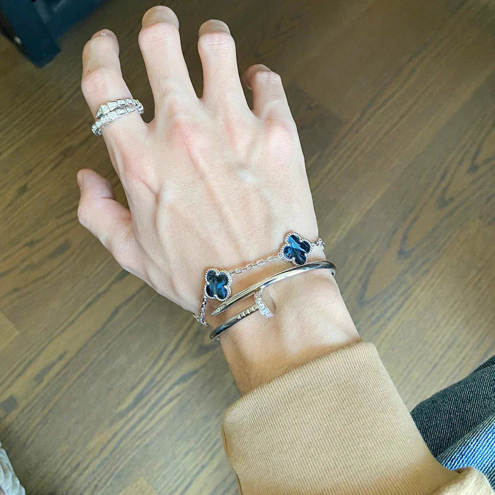 [Sprite Jewelry]New CLOVER 5 MOTIF PIETERSITE BRACELET COLLECTION