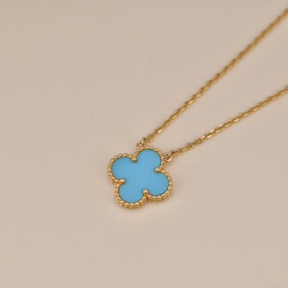 ¡®Sprite Jewelry¡¯CLOVER 15MM VINTAGE TURQUOISE NECKLACE