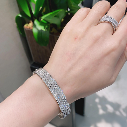 [Sprite Jewelry]  FIVE-ROW DIAMOND BRACELET