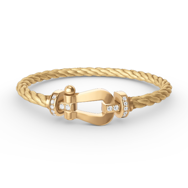 ¡®Sprite Jewelry¡¯FORCE LARGE HORSESHOE HALF DIAMOND BRACELET GOLD