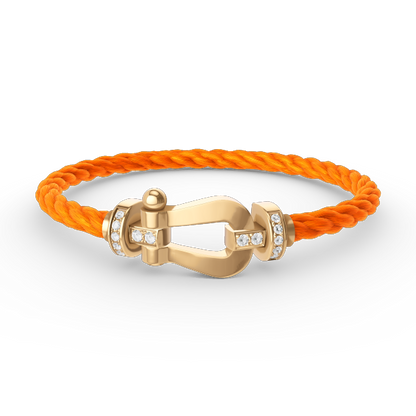 ¡®Sprite Jewelry¡¯FORCE LARGE HORSESHOE HALF DIAMOND BRACELET GOLD