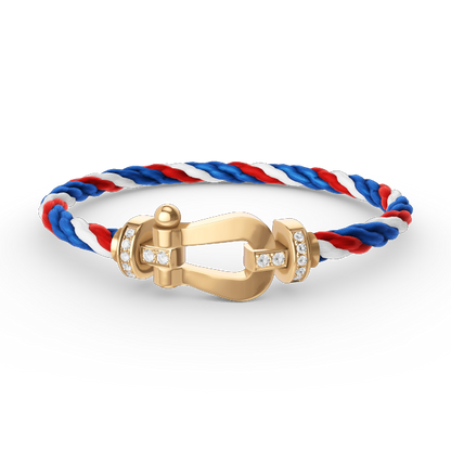 ¡®Sprite Jewelry¡¯FORCE LARGE HORSESHOE HALF DIAMOND BRACELET GOLD