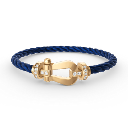 ¡®Sprite Jewelry¡¯FORCE LARGE HORSESHOE HALF DIAMOND BRACELET GOLD
