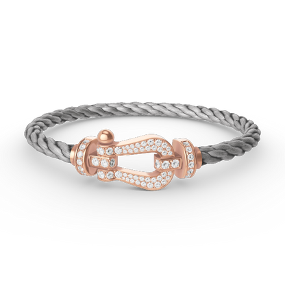 ¡®Sprite Jewelry¡¯FORCE LARGE HORSESHOE FULL DIAMOND BRACELET ROSE GOLD