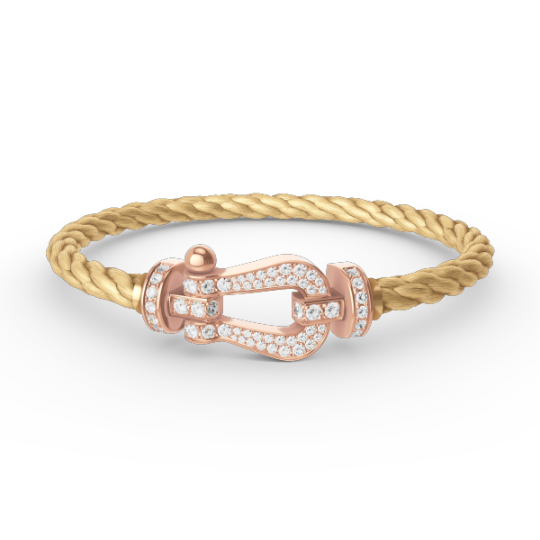 ¡®Sprite Jewelry¡¯FORCE LARGE HORSESHOE FULL DIAMOND BRACELET ROSE GOLD