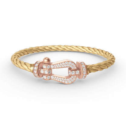 ¡®Sprite Jewelry¡¯FORCE LARGE HORSESHOE FULL DIAMOND BRACELET ROSE GOLD