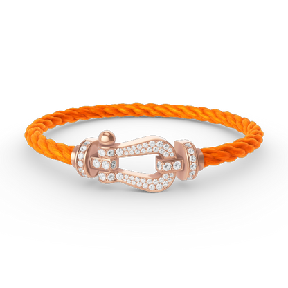 ¡®Sprite Jewelry¡¯FORCE LARGE HORSESHOE FULL DIAMOND BRACELET ROSE GOLD