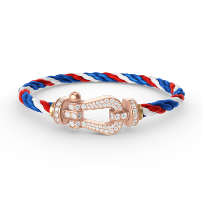 ¡®Sprite Jewelry¡¯FORCE LARGE HORSESHOE FULL DIAMOND BRACELET ROSE GOLD