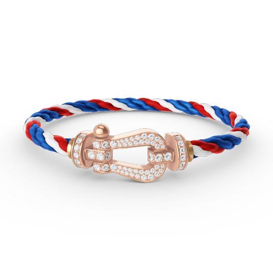 ¡®Sprite Jewelry¡¯FORCE LARGE HORSESHOE FULL DIAMOND BRACELET ROSE GOLD