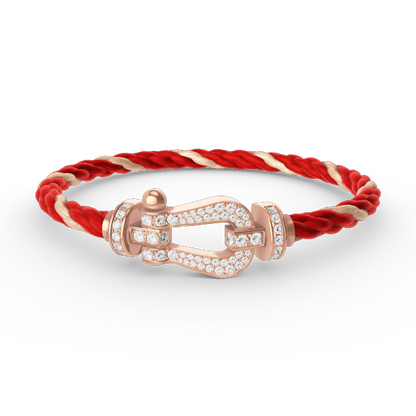 ¡®Sprite Jewelry¡¯FORCE LARGE HORSESHOE FULL DIAMOND BRACELET ROSE GOLD