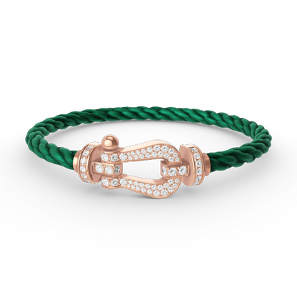 ¡®Sprite Jewelry¡¯FORCE LARGE HORSESHOE FULL DIAMOND BRACELET ROSE GOLD