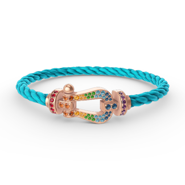 ¡®Sprite Jewelry¡¯FORCE LARGE HORSESHOE  COLORED DIAMOND BRACELET ROSE GOLD