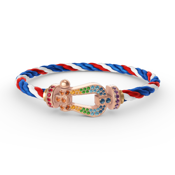 ¡®Sprite Jewelry¡¯FORCE LARGE HORSESHOE  COLORED DIAMOND BRACELET ROSE GOLD