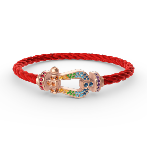 ¡®Sprite Jewelry¡¯FORCE LARGE HORSESHOE  COLORED DIAMOND BRACELET ROSE GOLD