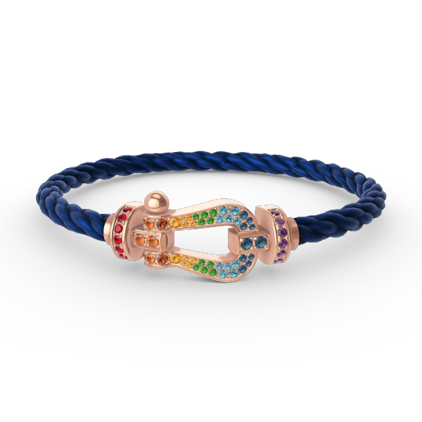 ¡®Sprite Jewelry¡¯FORCE LARGE HORSESHOE  COLORED DIAMOND BRACELET ROSE GOLD