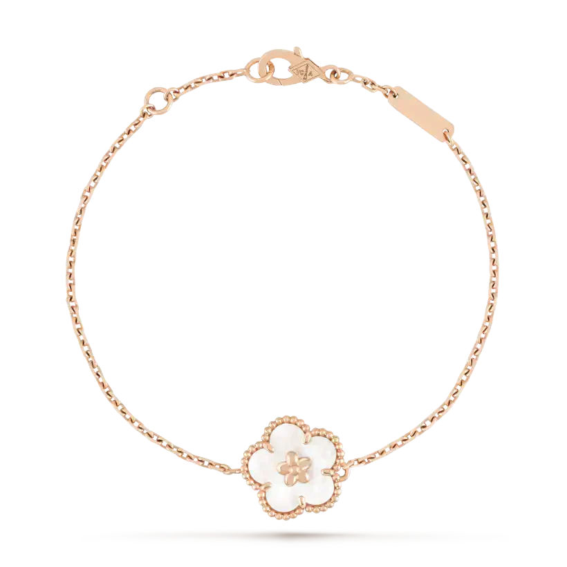 ¡®Sprite Jewelry¡¯LUCKY WHITE MOP PLUM BLOSSOM  BRACELET
