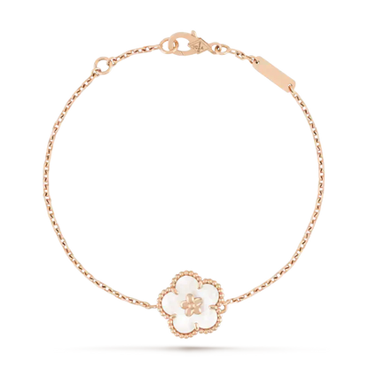 ¡®Sprite Jewelry¡¯LUCKY WHITE MOP PLUM BLOSSOM  BRACELET