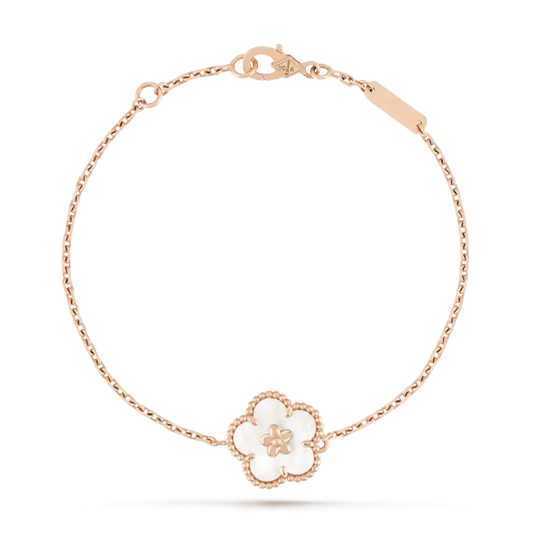 ¡®Sprite Jewelry¡¯LUCKY WHITE MOP PLUM BLOSSOM  BRACELET