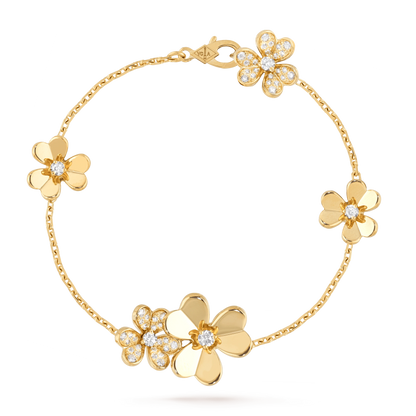 ¡®Sprite Jewelry¡¯FRIVOLE GOLD 5 FLOWERS BRACELET