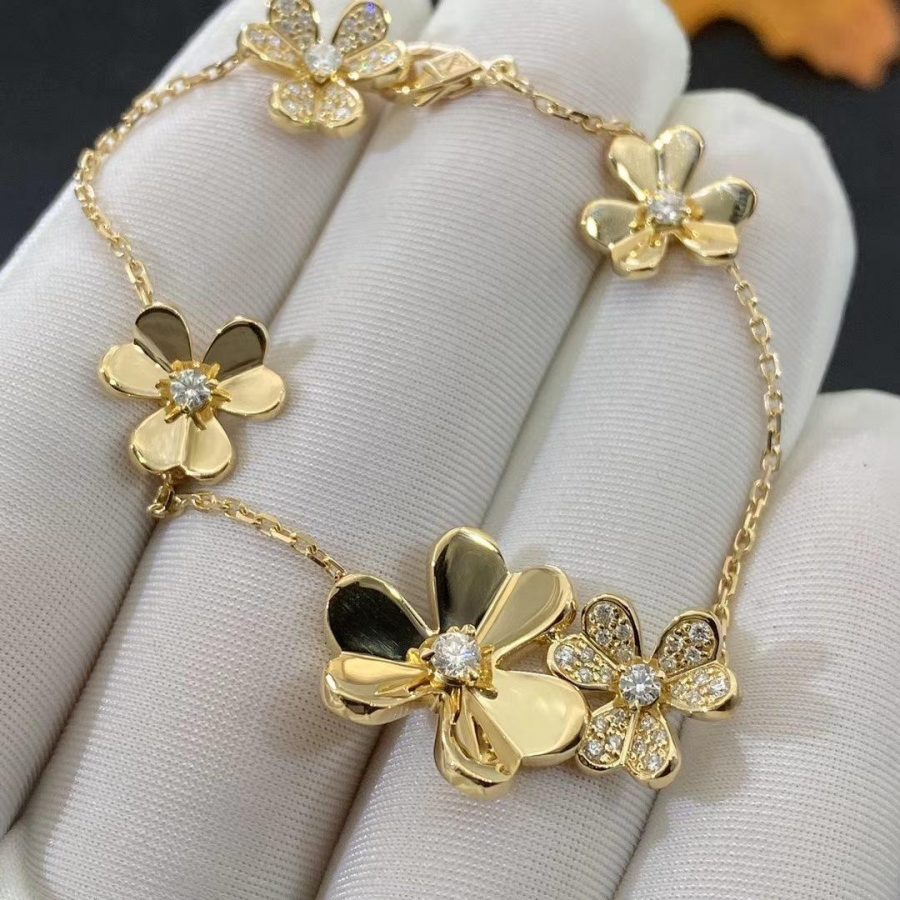 ¡®Sprite Jewelry¡¯FRIVOLE GOLD 5 FLOWERS BRACELET