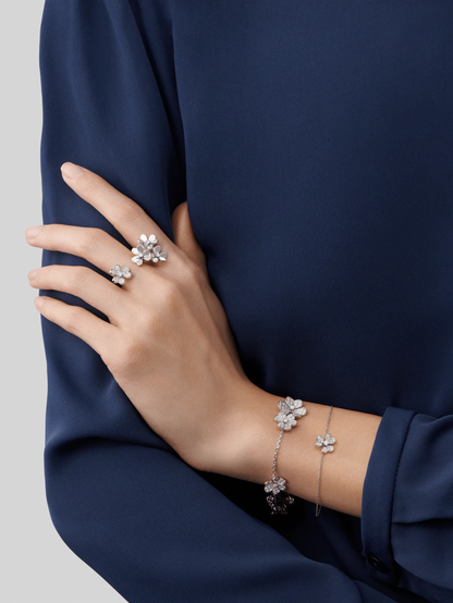 ¡®Sprite Jewelry¡¯FRIVOLE SILVER FLOWER DIAMOND BRACELET
