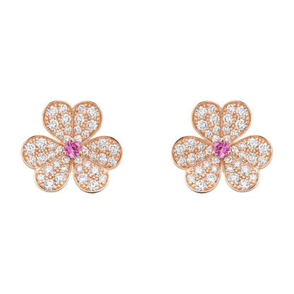 ¡®Sprite Jewelry¡¯FRIVOLE PINK GOLD FLOWER DIAMOND EARRINGS
