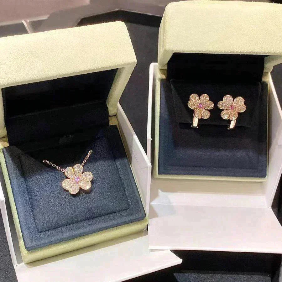 ¡®Sprite Jewelry¡¯FRIVOLE ROSE GOLD FLOWER DIAMOND NECKLACE