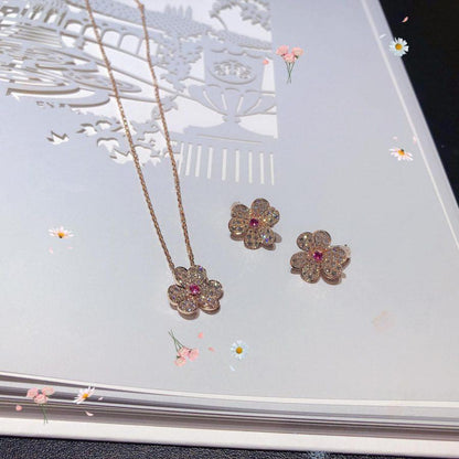 ¡®Sprite Jewelry¡¯FRIVOLE ROSE GOLD FLOWER DIAMOND NECKLACE