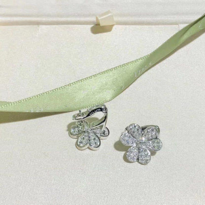 ¡®Sprite Jewelry¡¯FRIVOLE SILVER FLOWER DIAMOND EARRINGS
