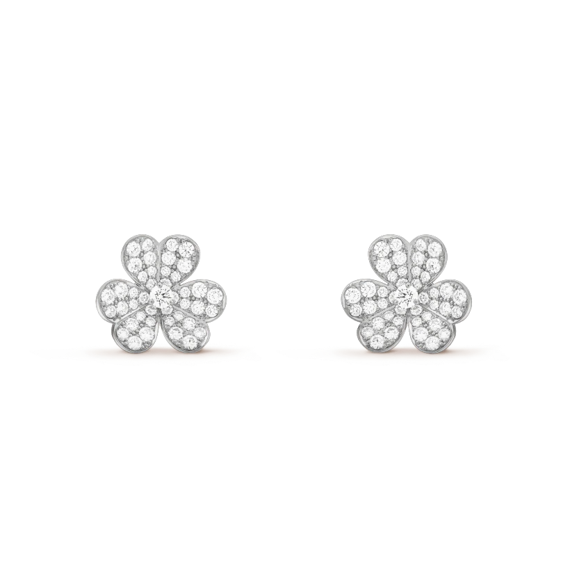 ¡®Sprite Jewelry¡¯FRIVOLE SILVER FLOWER DIAMOND EARRINGS