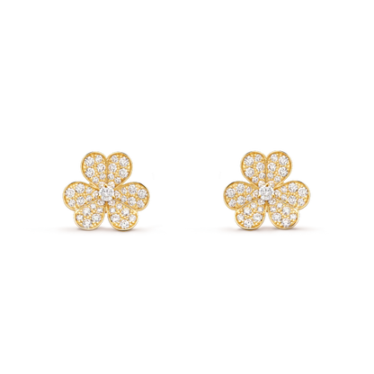 ¡®Sprite Jewelry¡¯FRIVOLE GOLD FLOWER DIAMOND EARRINGS
