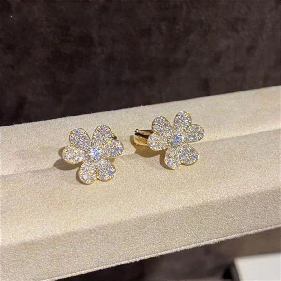 ¡®Sprite Jewelry¡¯FRIVOLE GOLD FLOWER DIAMOND EARRINGS