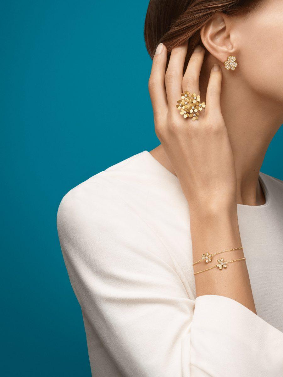 ¡®Sprite Jewelry¡¯FRIVOLE GOLD FLOWER DIAMOND EARRINGS