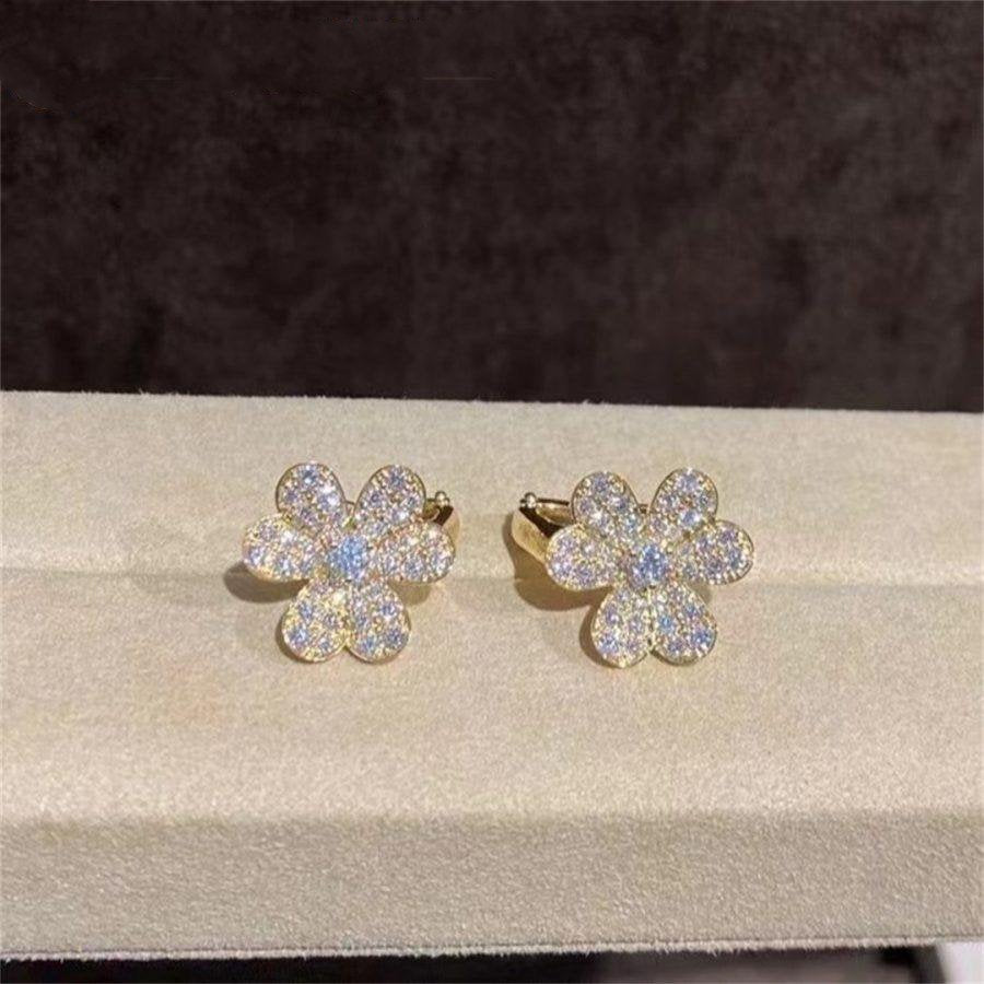 ¡®Sprite Jewelry¡¯FRIVOLE GOLD FLOWER DIAMOND EARRINGS