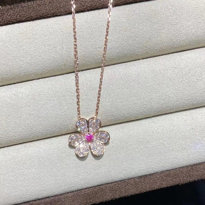 ¡®Sprite Jewelry¡¯FRIVOLE ROSE GOLD FLOWER DIAMOND NECKLACE