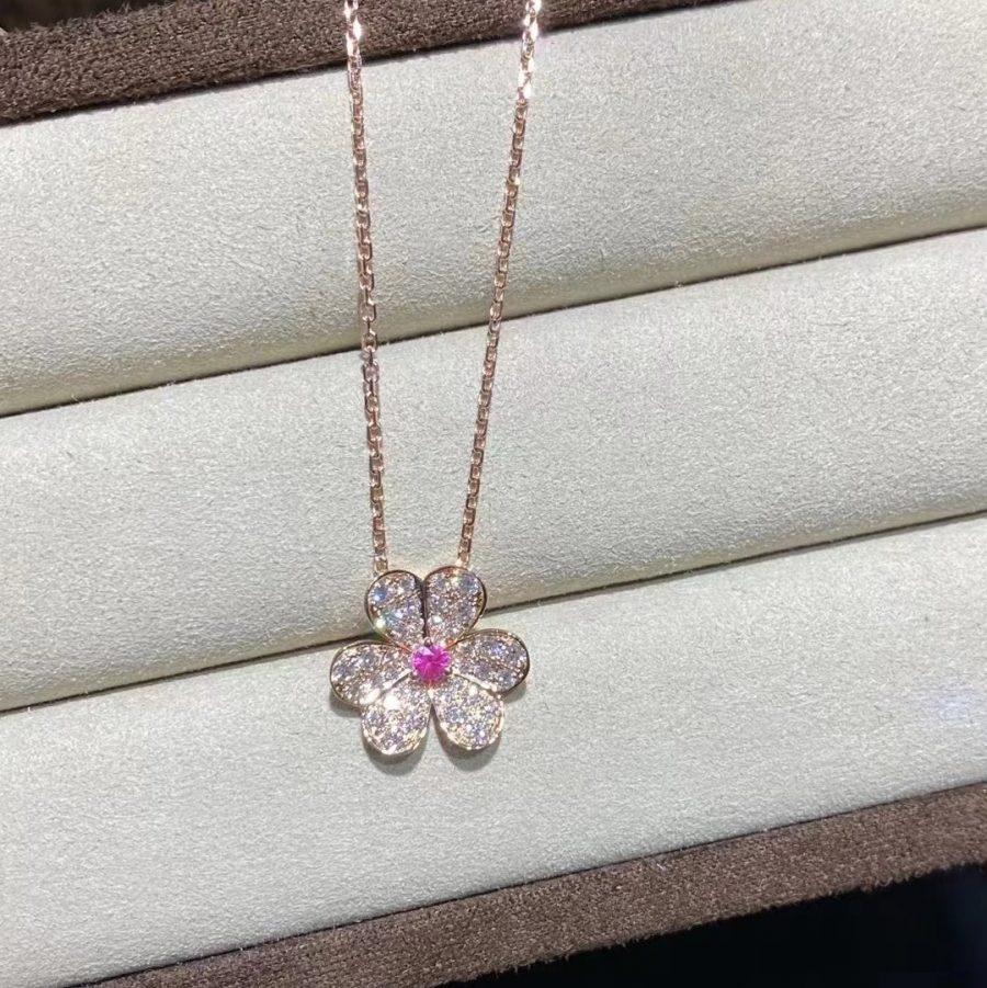 ¡®Sprite Jewelry¡¯FRIVOLE ROSE GOLD FLOWER DIAMOND NECKLACE