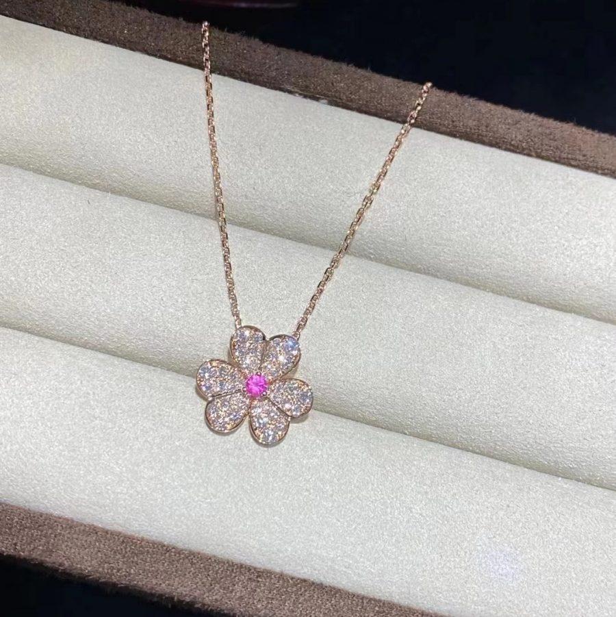 ¡®Sprite Jewelry¡¯FRIVOLE ROSE GOLD FLOWER DIAMOND NECKLACE