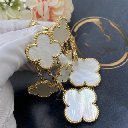 ¡®Sprite Jewelry¡¯CLOVER EARRINGS WHITE MOP 4 MOTIFS GOLD