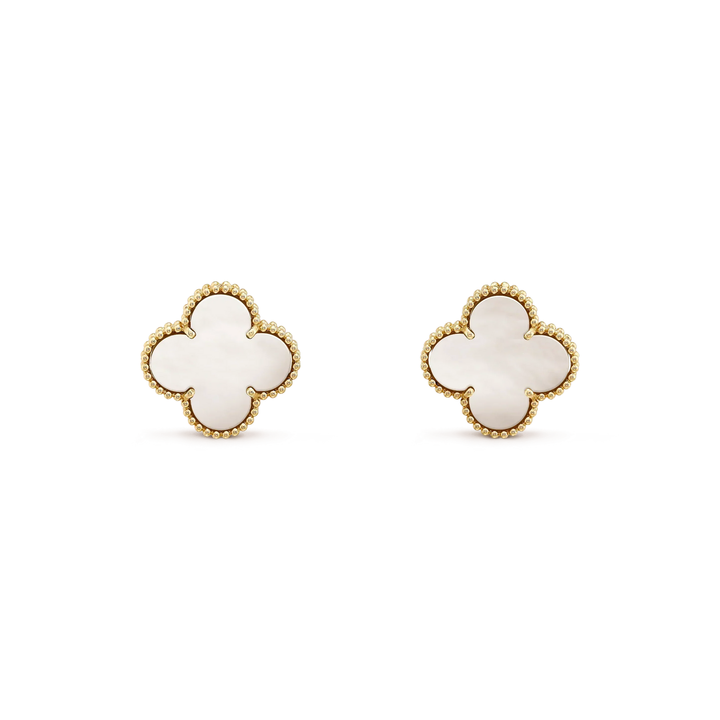 ¡®Sprite Jewelry¡¯CLOVER MEDIUM 1 MOTIFS  WHITE MOP STUD EARRINGS