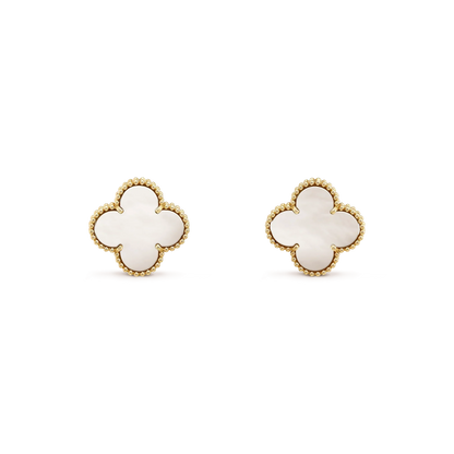¡®Sprite Jewelry¡¯CLOVER MEDIUM 1 MOTIFS  WHITE MOP STUD EARRINGS