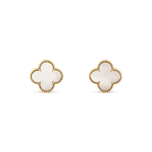 ¡®Sprite Jewelry¡¯CLOVER MEDIUM 1 MOTIFS  WHITE MOP STUD EARRINGS