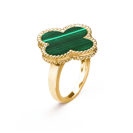 ¡®Sprite Jewelry¡¯CLOVER MALACHITE RING