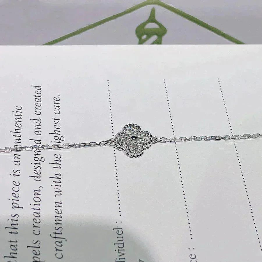 ¡®Sprite Jewelry¡¯CLOVER  SINGLE FLOWER BRACELET SILVER