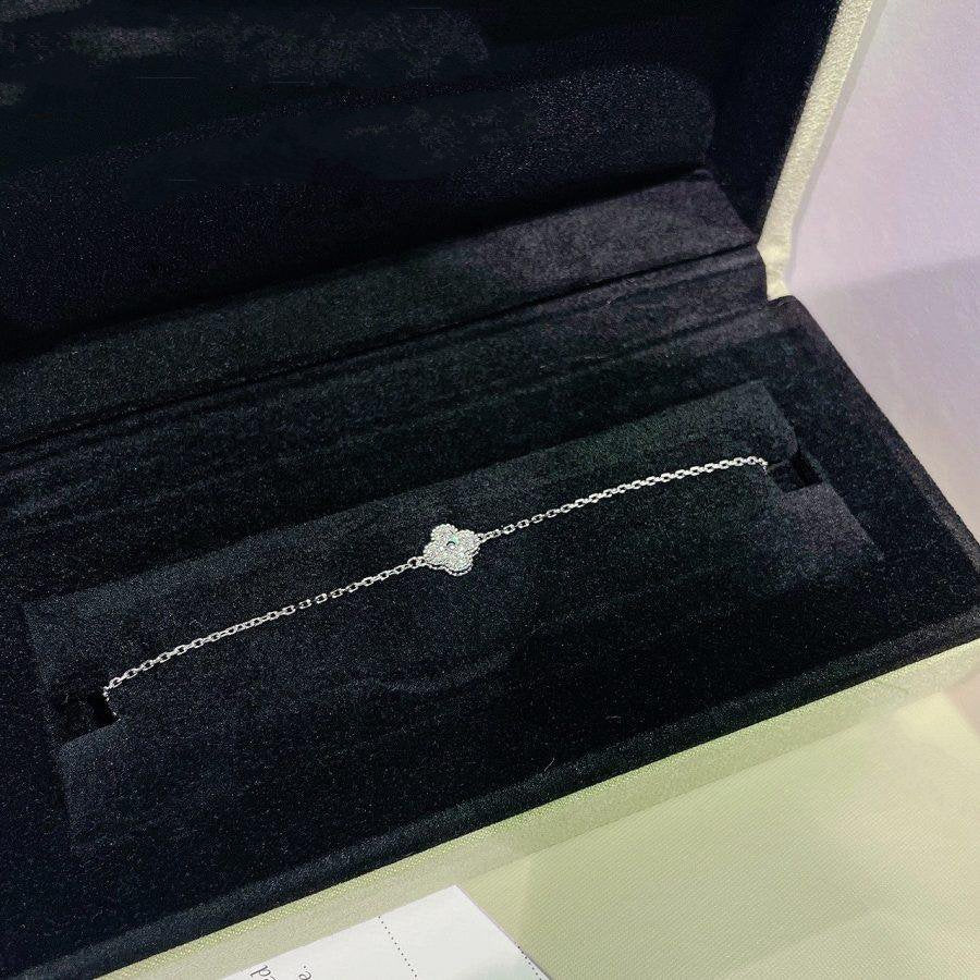 ¡®Sprite Jewelry¡¯CLOVER  SINGLE FLOWER BRACELET SILVER