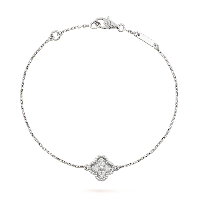 ¡®Sprite Jewelry¡¯CLOVER  SINGLE FLOWER BRACELET SILVER