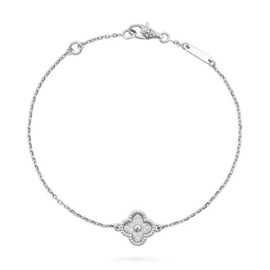 ¡®Sprite Jewelry¡¯CLOVER  SINGLE FLOWER BRACELET SILVER