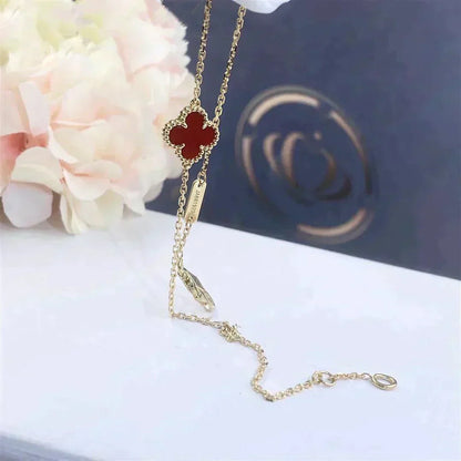 ¡®Sprite Jewelry¡¯CLOVER  CARNELIAN SINGLE FLOWER BRACELET