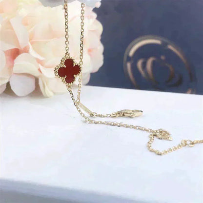 ¡®Sprite Jewelry¡¯CLOVER  CARNELIAN SINGLE FLOWER BRACELET