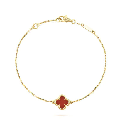 ¡®Sprite Jewelry¡¯CLOVER  CARNELIAN SINGLE FLOWER BRACELET