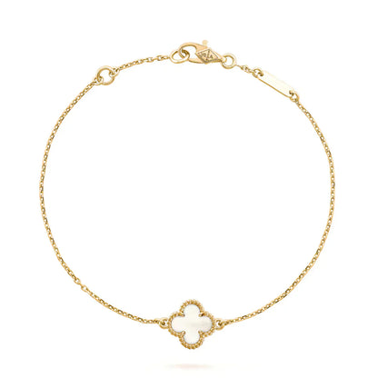 ¡®Sprite Jewelry¡¯CLOVER WHITE MOP SINGLE FLOWER BRACELET